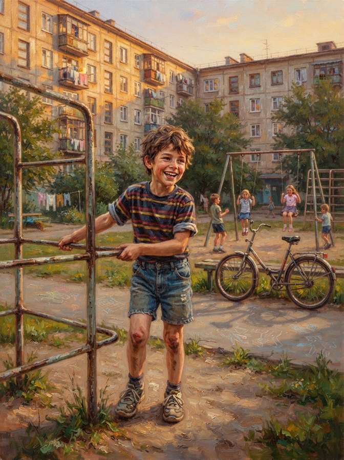 Портрет в стиле «Двор 90-х»