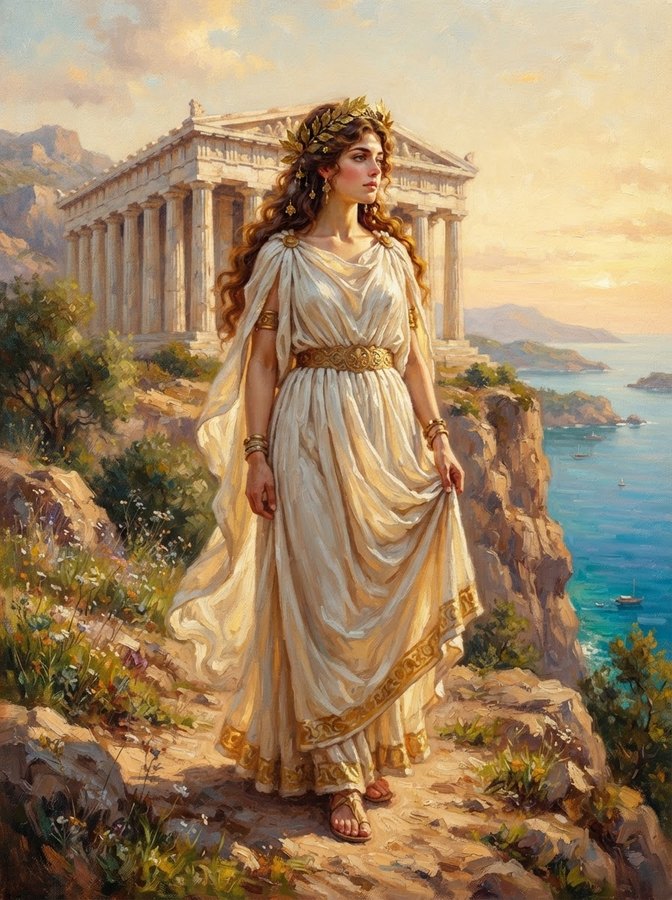 Портрет в стиле «Греческая богиня»