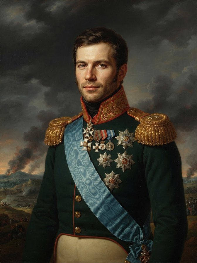 Портрет в стиле «Генерал 1812 года»