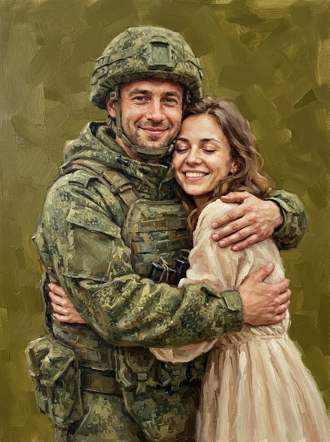 Портрет в стиле «Долгожданная встреча»