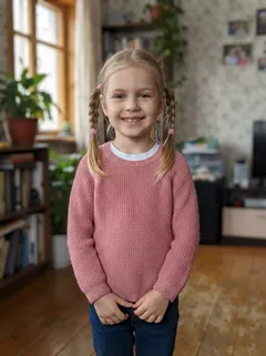 Исходное фото: девочка, 5 лет