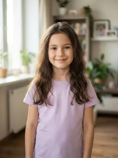 Исходное фото: девочка, 8 лет