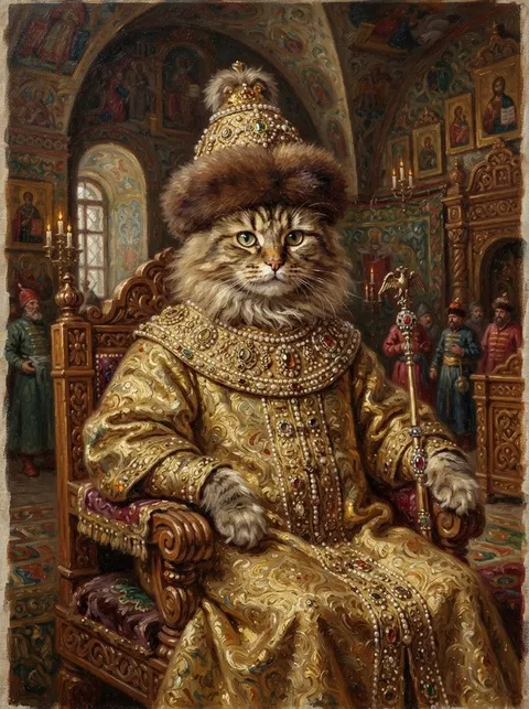 Портрет в стиле «Хвостатый боярин»