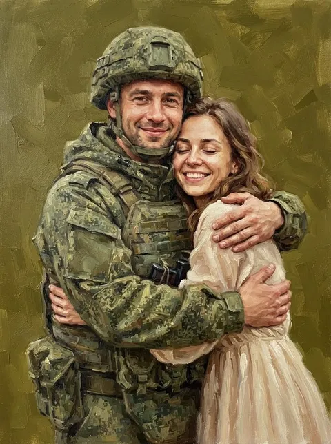 Портрет в стиле «Долгожданная встреча»